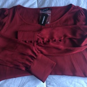 Women’s Burgundy Dressy Blouse